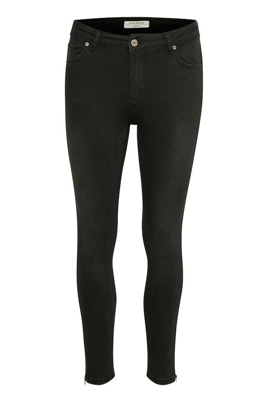 My Essential Wardrobe Jeans - 31 THE CELINAZIP 103 Slim Y, Black Un-Wash